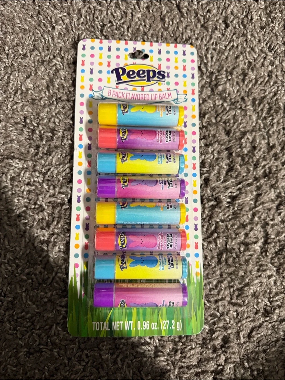 Peeps 8-Pack Flavored Lip Balm - Assorted Colors